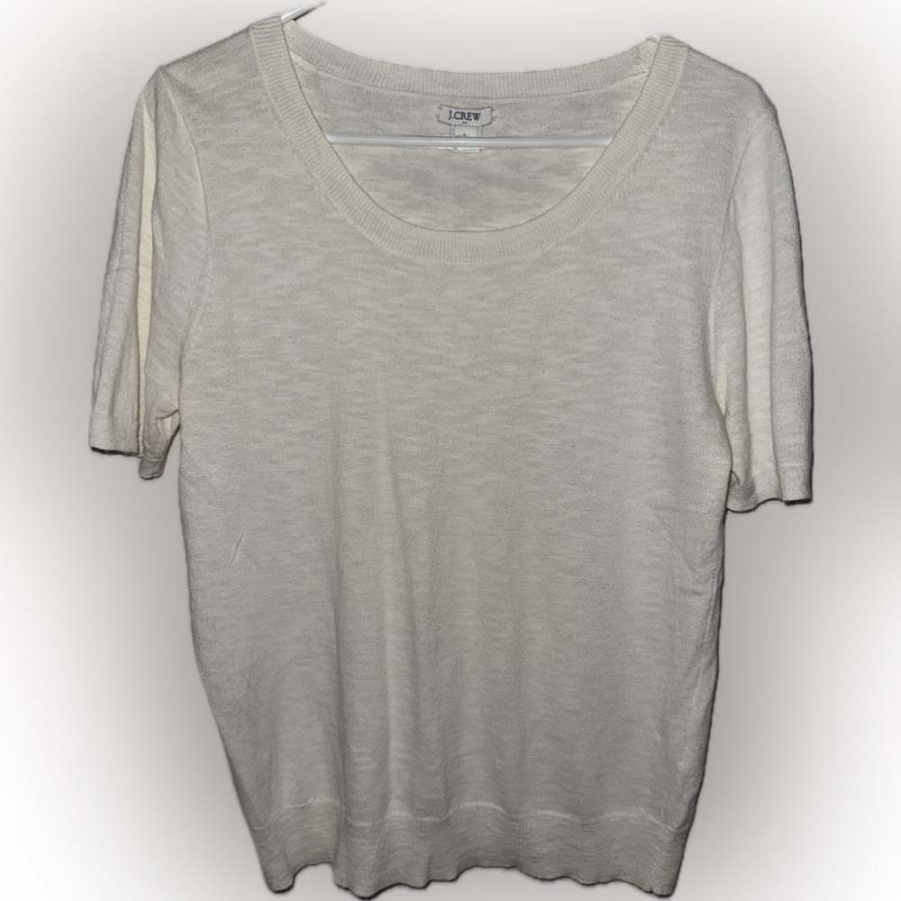 J. Crew Ivory Knit Top